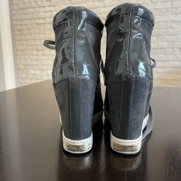 Jimmy Choo Colorblock Wedge Sneakers - Picture 3 of 10